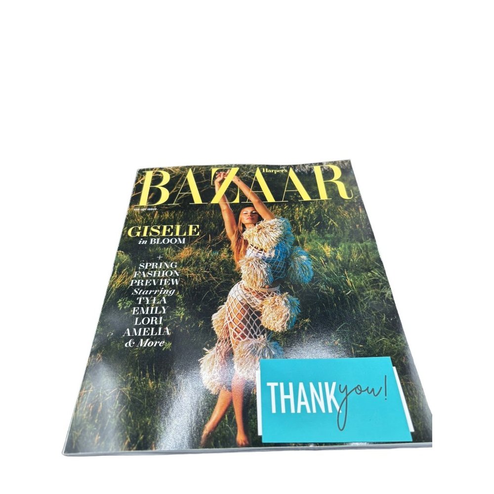 HARPER’S BAZAAR MAGAZINE USA February 2024 - The Joy Issue Gisele in Bloom Sprin